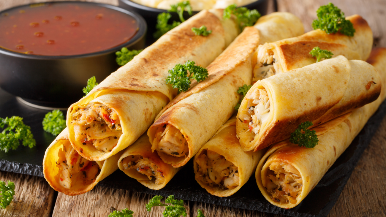 Air Fryer Chicken Taquitos